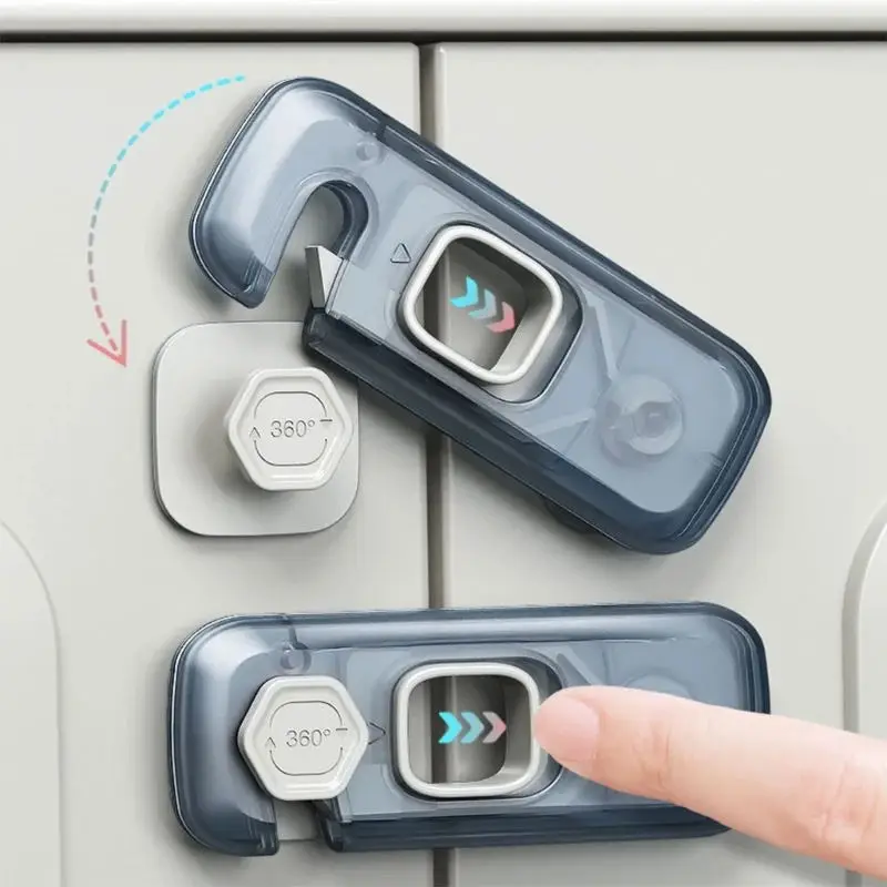 Refrigerator Lock 1/2/3Pc Home Refrigerator Lock Fridge Freezer Door Catch Lock Toddler Kids Child Cabinet Safety For Baby Safety Child