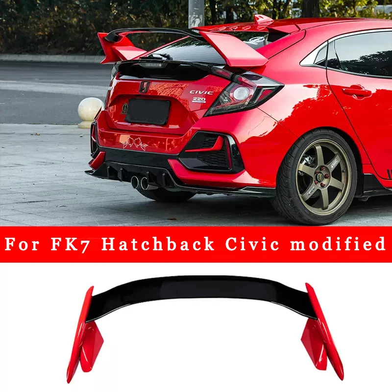 

For Hatchback Civic modified 16-20 style Big tail ten generation Civic Punch-free tail FK4 SI FK7 spoiler Upgraded Accessories