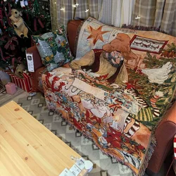 Festive Nutcracker Christmas Tree Throw Blanket - Soft & Cozy Holiday Decor Quilt - 130x160cm (Christmas man)