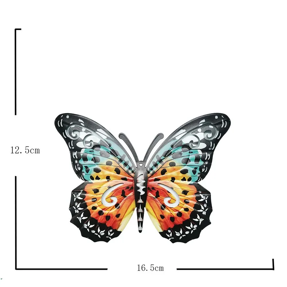 Metal Butterfly Outdoor Large Wall Home Decor Beauty Butterfly On The Wall Fence Shed Garden Decor For Office Garden Patio garden decoration metal wall decor metal butterfly ornaments