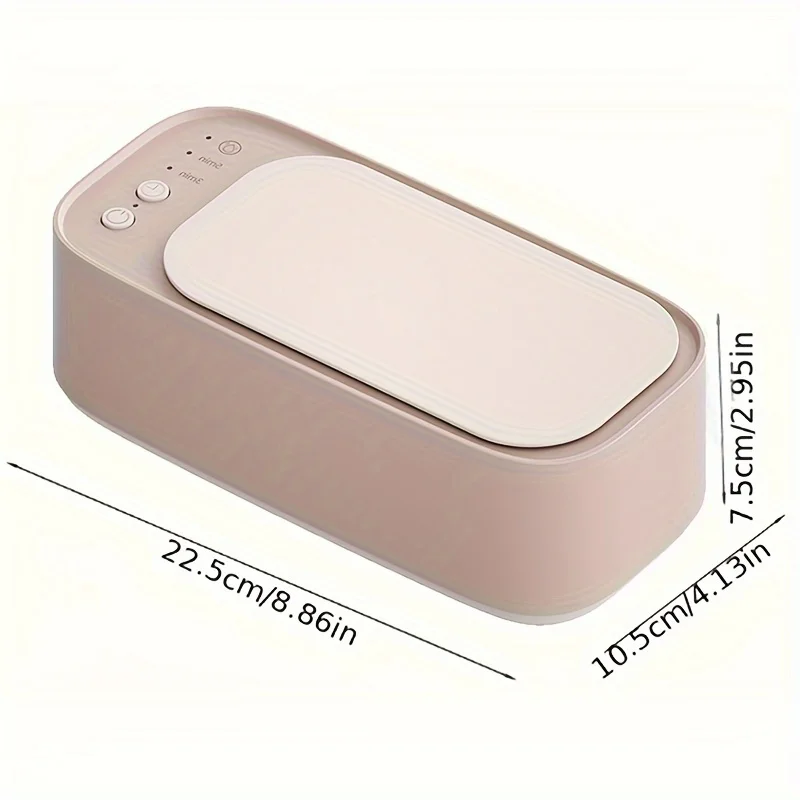 Ultrasonic Cleaner Machine Portable 450ML Jewelry Glasses Cleaning 45KHZ Ultrasound High Frequency Ultrasonic Cleaning Bath 6