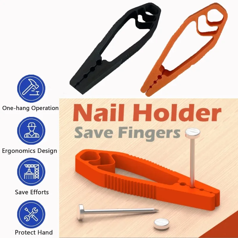 Portable Nail Fixer Tool Woodworking Nail Fixer Plastic Sliding Joint thumbnail 6