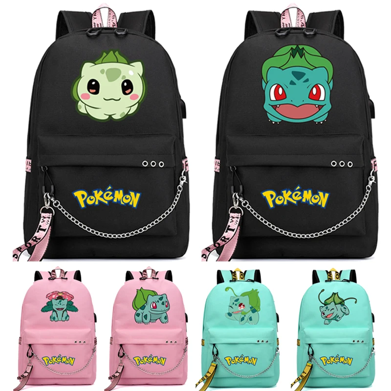 

Anime Pokemon Student Schoolbag Girl Boy Charmander Cartoon Backpacks for Children Toy Back To School Kawaii Harajuku Women Bags