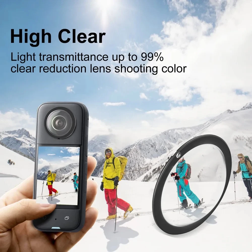 X3 Accessories Set for Insta360 X3 Lens Guards Carrying Case Silicone Case Lens Protector Cap Protective Frame for Insta 360 X3