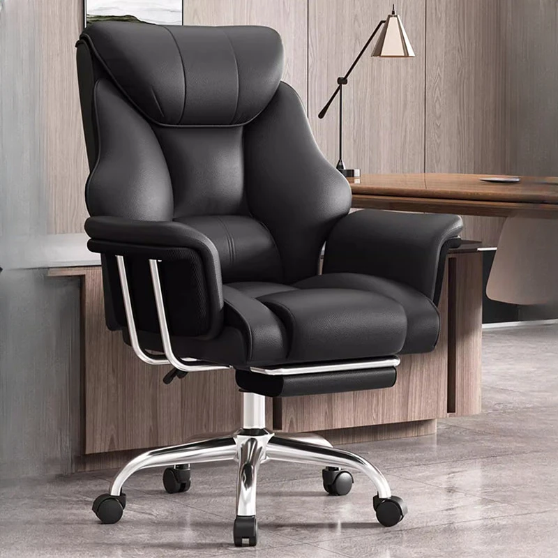 black designer office chair computer bedroom high back lazy office chair relaxing cadeiras de escritorio office furniture Luxairy Normal Support Chair Cute Black Boys Bedroom Mobile Chair Chaise Lazy Study Cadeiras De Escritorio Office Furniture