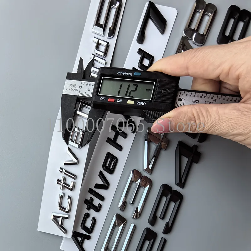 HYBRID Auto Emblem Aufkleber - Chrom Buchstaben Für Kofferraum & Motorhaube