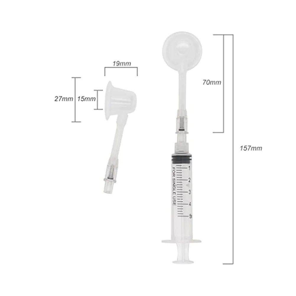 2 Pcs Beautiful Breast Head Brace Take Out Pezone for outside Inverted Aspirator Protectir Milk Girl