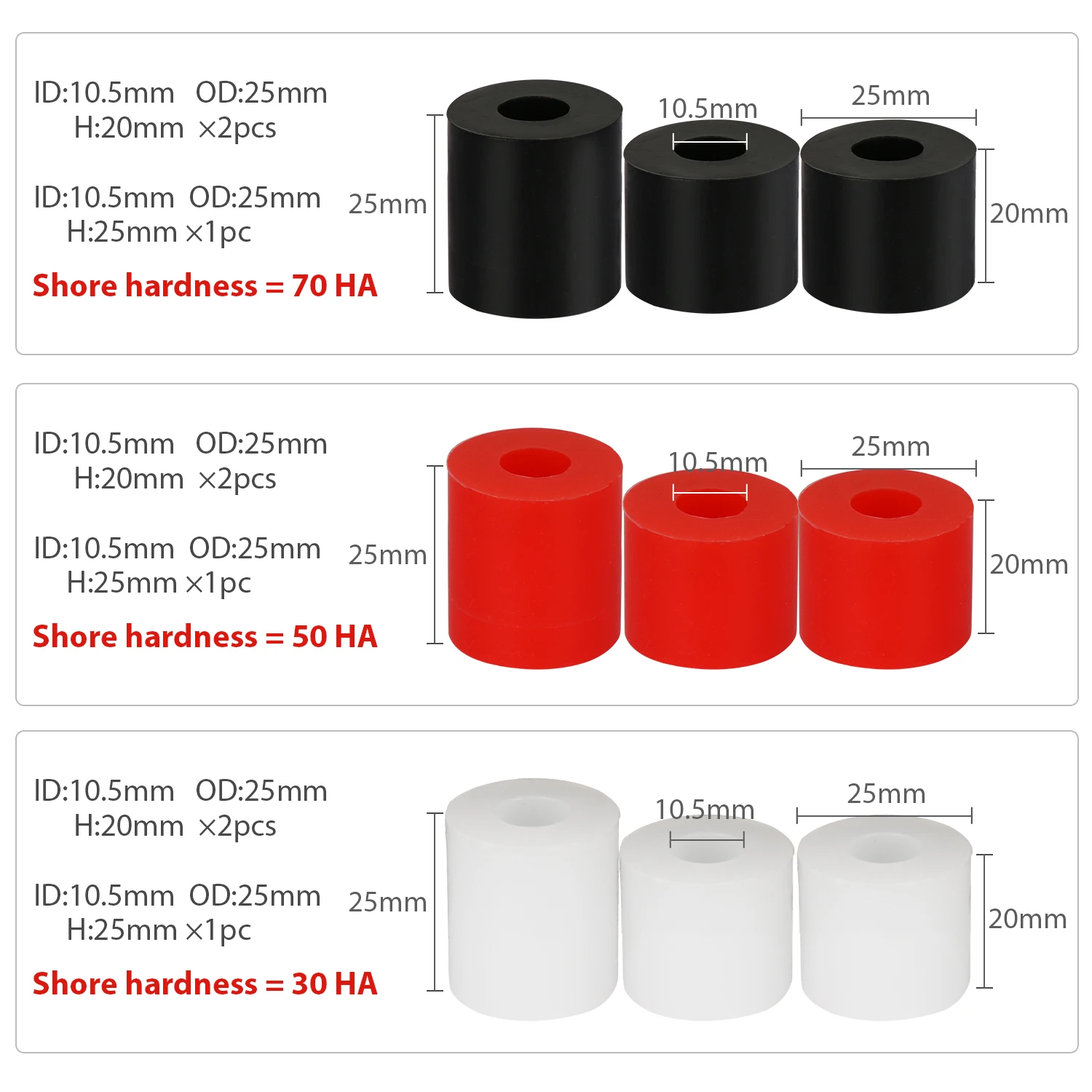 Brake Rubber Simsonn Highly Durable Racing simulation HE PRO pedals modified damping rubber tube spring element Elastomers