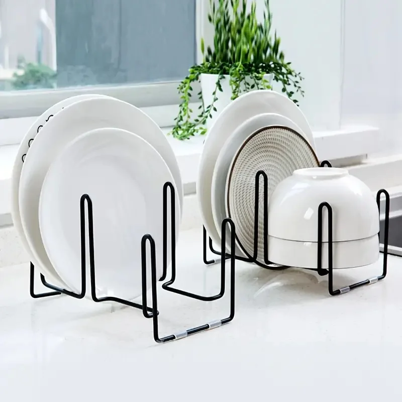 

Kitchen Organizer Dish Rack Home Drainage Rack Cooking Dish Pan Cover Stand Plate Draining Rack Storage Rack Kitchen Accessories