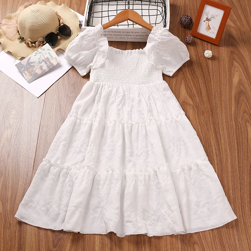 

2022 New Summer Girls Dress European And American Style Princess Dress For Kids Big Size Birthday Party Children Clothes