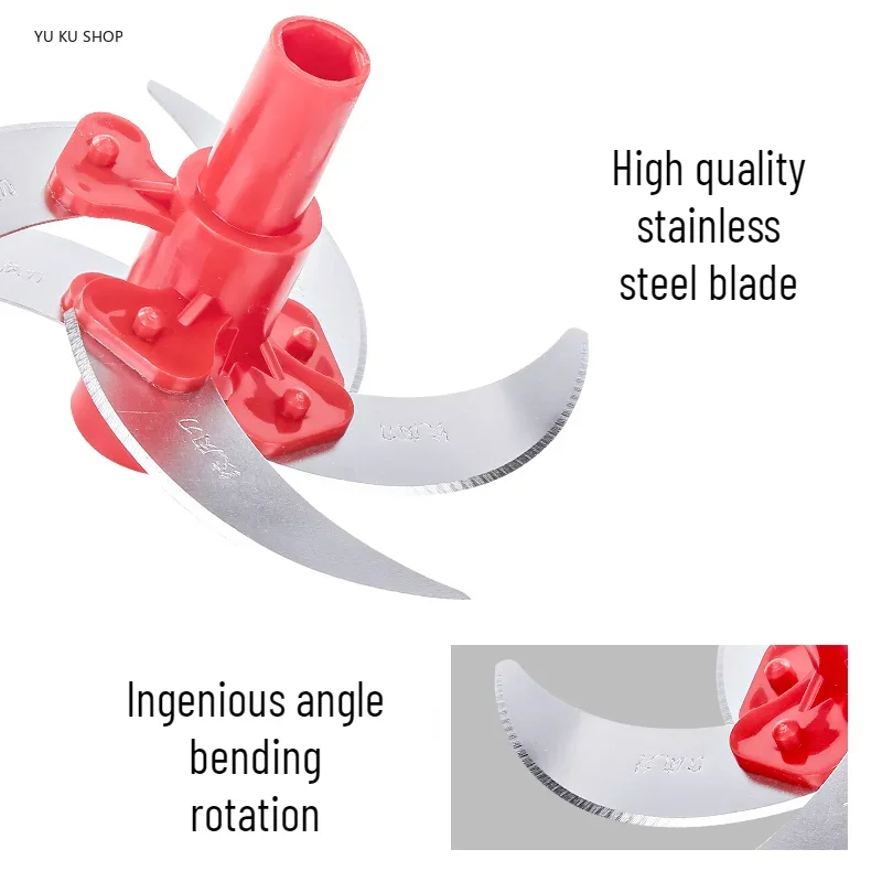 Food Blender Meat Grinder Mixer Food Processor Kitchen Manual Powerful Egg Blender Meat Grinder Vegetable Chopper Shredder Stainless Steel Blade Cutter
