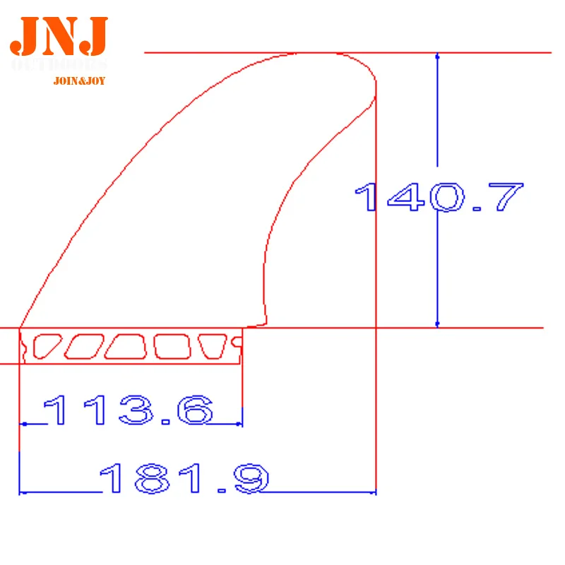 JNJ-FCS II Surfboard MR Twin Fins Template Mark Richard Design