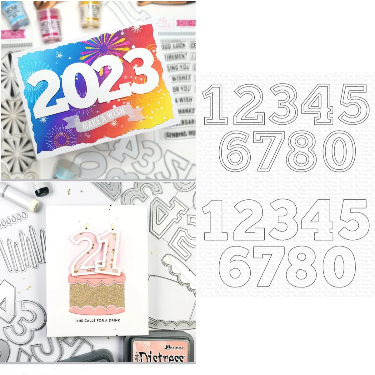

Outline Numbers 2022 New Metal Cutting Dies Cut DIY Scrapbooking Paper Craft Handmade Make Album Card Punch Embossing Template