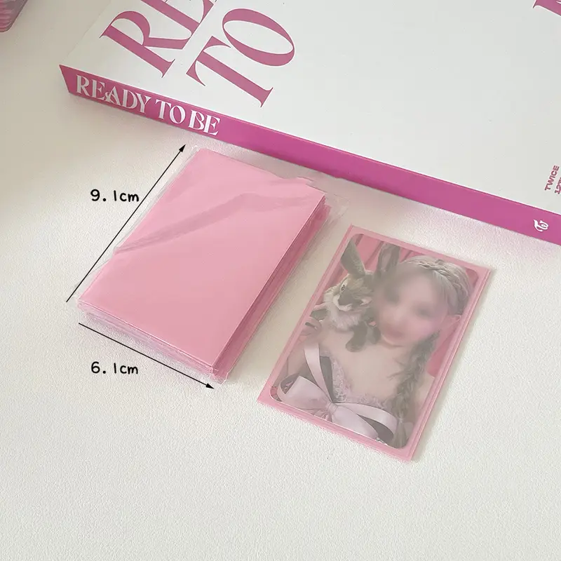 Sharkbang 50pcs/Lot Holo Card Sleeves 61x91mm 20C Macaron Color Kpop Holder For Postcards Films Game Cards Photocard Protector - Image 10