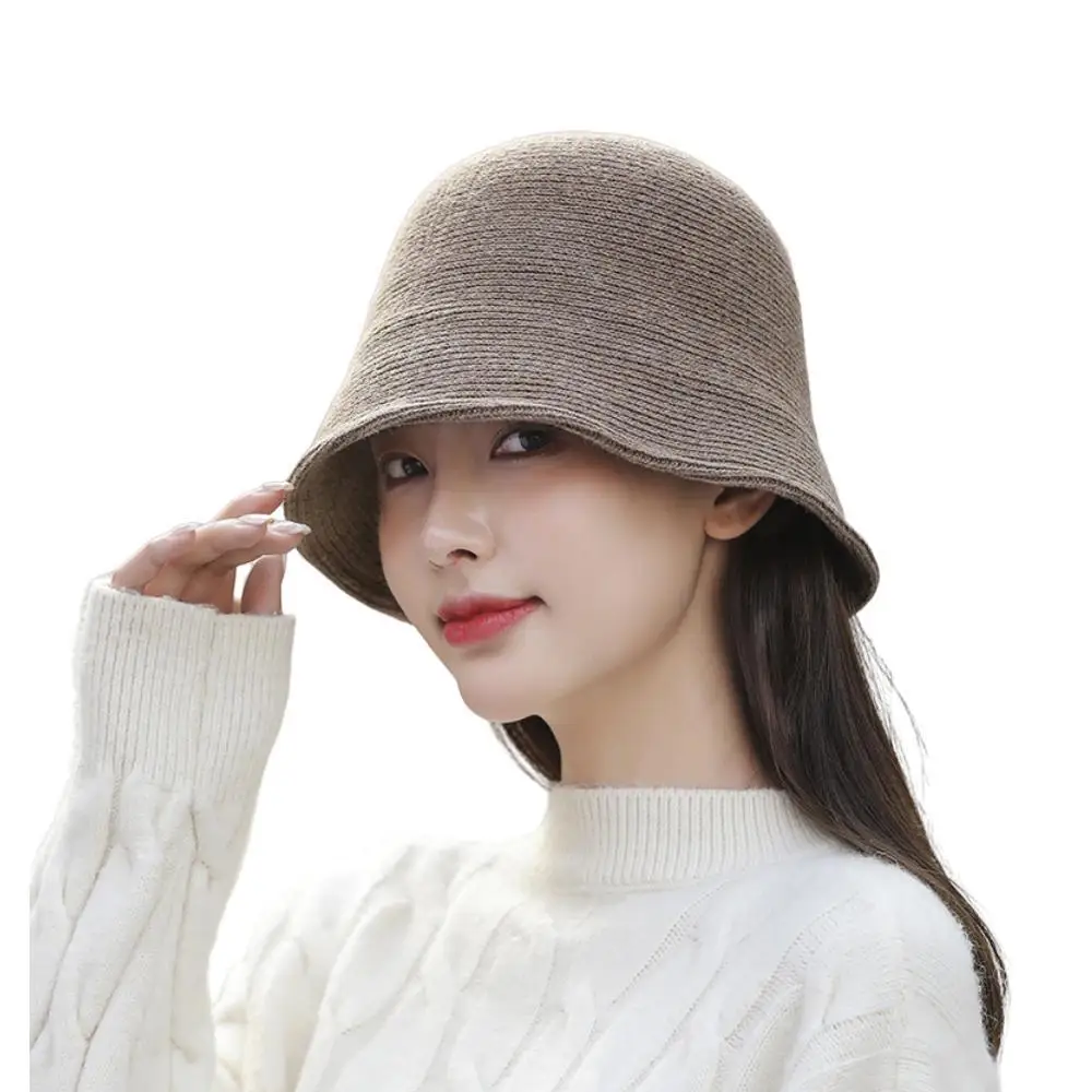 

2023 New Fashion Straw Panama Women Fashion Travel Bucket Basin Hat Female Sunshade Breathable Sun Caps