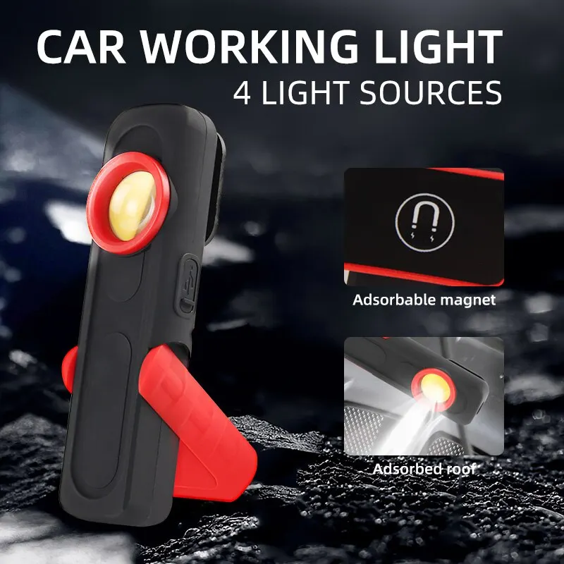 Auto detailování nástroje auto líčit absolvovat lampa skenování swirl magnetický úchop multifunkce auto oprava pracující lehký 500LM 2400mah USB