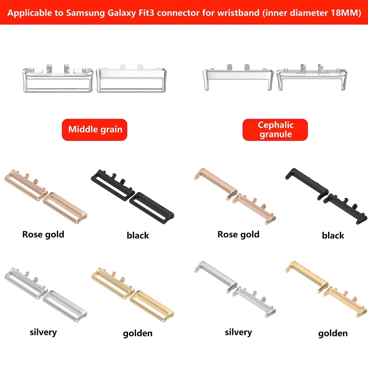 Stainless Steel Quick-Connect Watchband Adapter