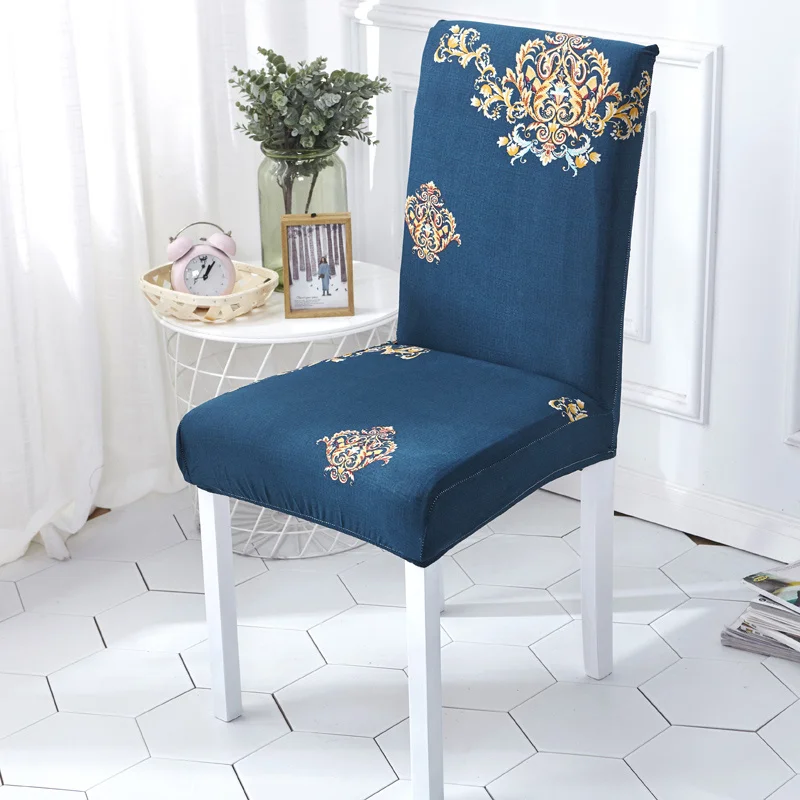 Waterproof Elastic Dining Chair Cover - Protective and Decorative Seat Cover for Kitchen and Restaurant Banquets