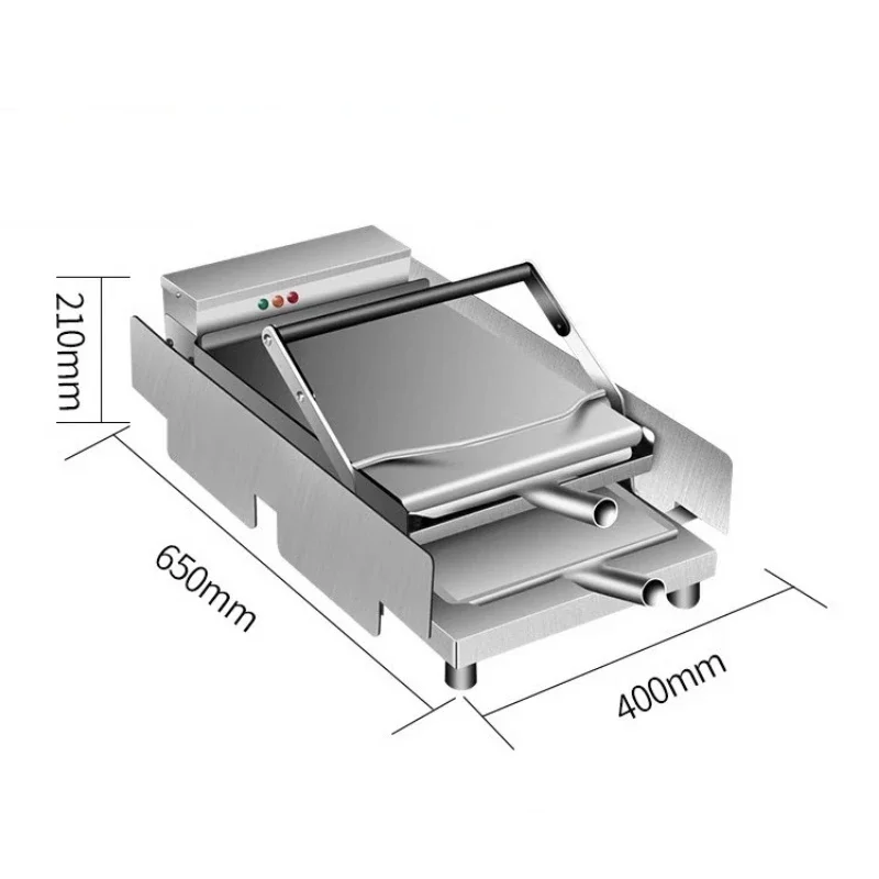 Layers Hamburger Baking Machine Commercial Fast Heating Burger Maker Joint Equipment with Non-Stick Pan/12pcs x 2