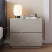 Table de chevet mobile de luxe pour chambre à coucher avec tiroirs et armoires de rangement en bois, organisateur de chevet, meuble tendance 5