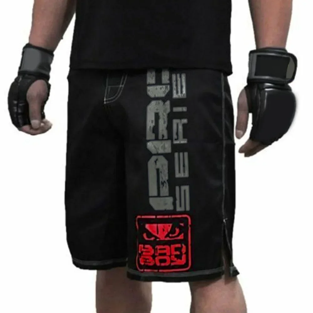 MMA Training Trunks 1pcs Shorts Training Equipment & Supplies MMA Fight Shorts White/Black Fitness Sports High Quality Brand New
