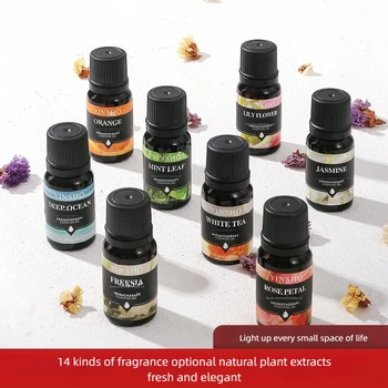 17 Flavors 10ml Essential Oils For Aroma Diffuser AirHumidifier Home Water-soluble Lavender Rose Eucalyptus White Peach Oolong 2