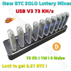 In Stock New BTC Solo Lottery Lucky USB Miner V3 73K 1W Bitcoin Solo Mine Have a Chance To Get 6.51 BTC