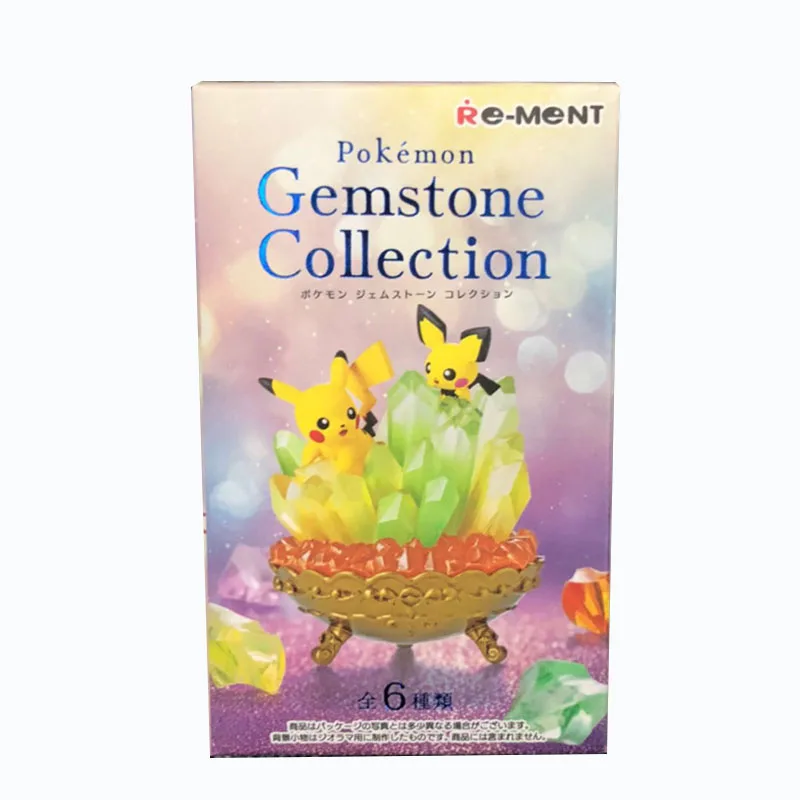 Pokemon Gemstone Collection Pikachu Mystery Box Eevee Blind Box Anime Figures Snorlax Sorpresa Regalo Pinze Giocattolo