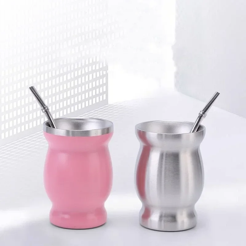 Stainless Steel Yerba Mate Tea Cup Set with Insulation