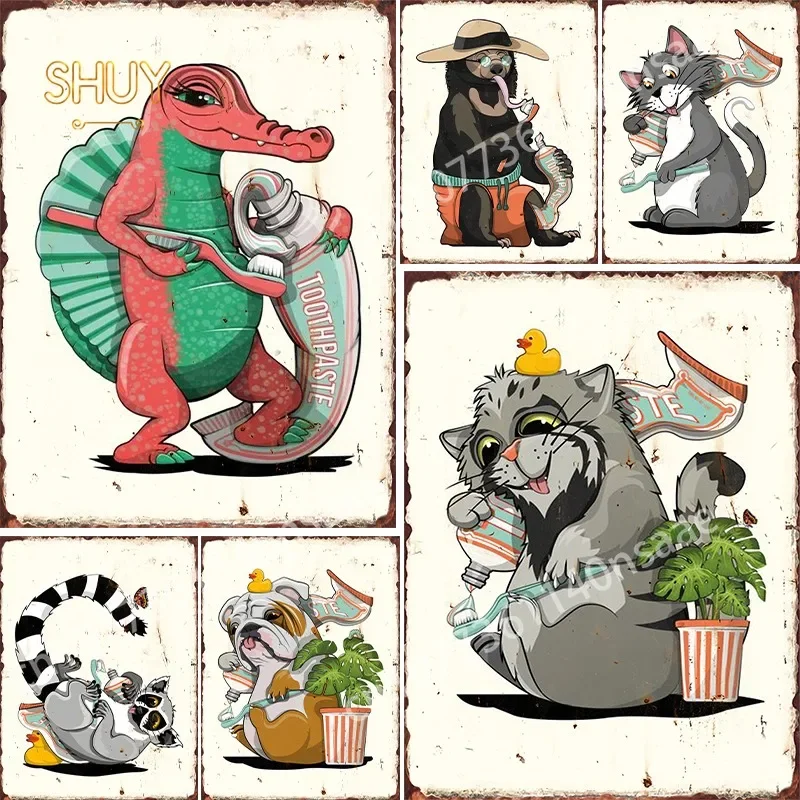 

Funny Bathroom Metal Tin Signs The Best Seat in The House Artwork for Wall Art Decor For Cafes Bars Pubs Shop Wall Decorative