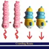Cute Caterpillar Toy Wind Up Toys for Children Baby Sensory Slug Clockwork Animal Educational Color Shape Gift 6