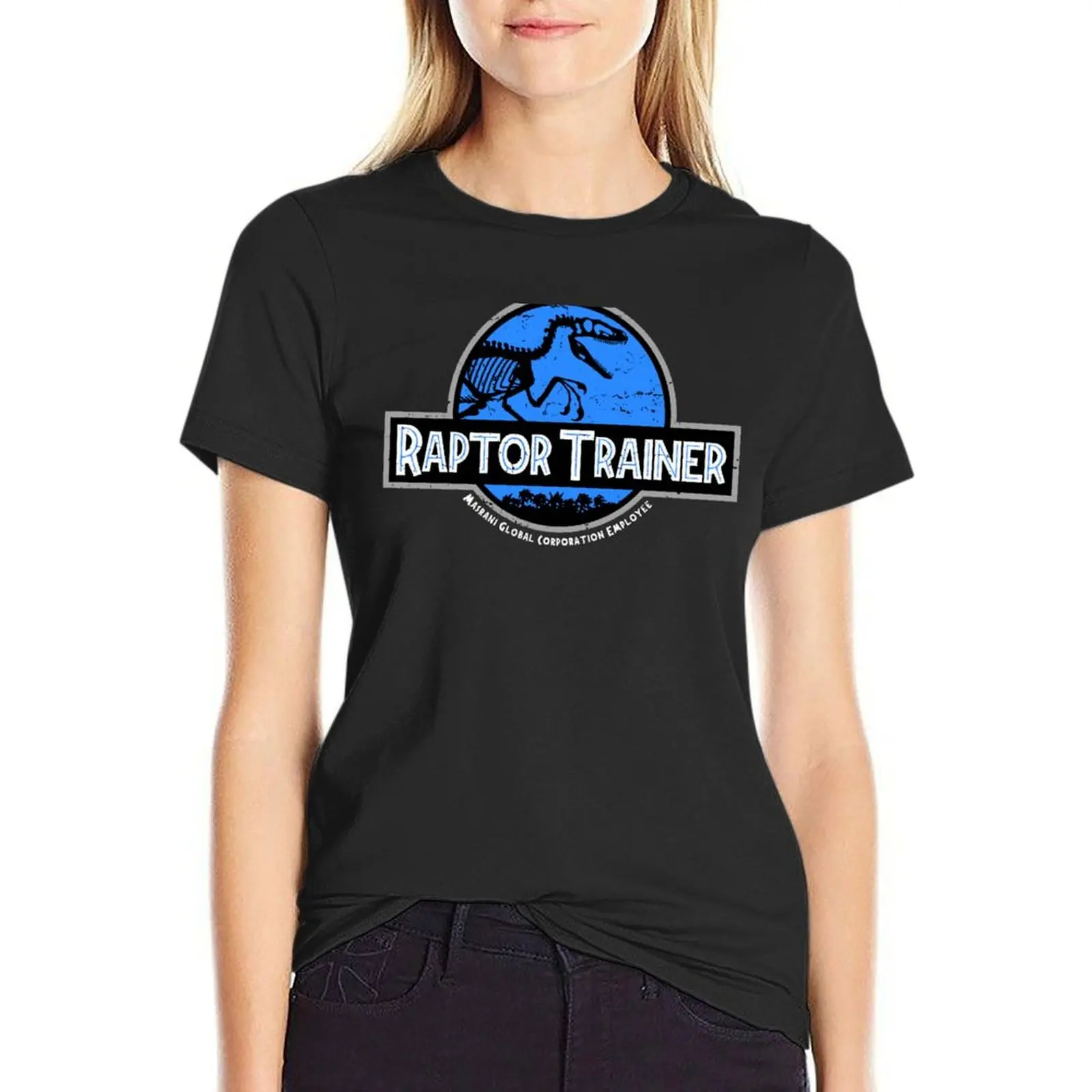 Jurassic World Raptor Trainer T-Shirt T-Shirt Per Donna T-Shirt Donna Ampia Vestibilità T-Shirt Donna Magliette Nere Per Donna