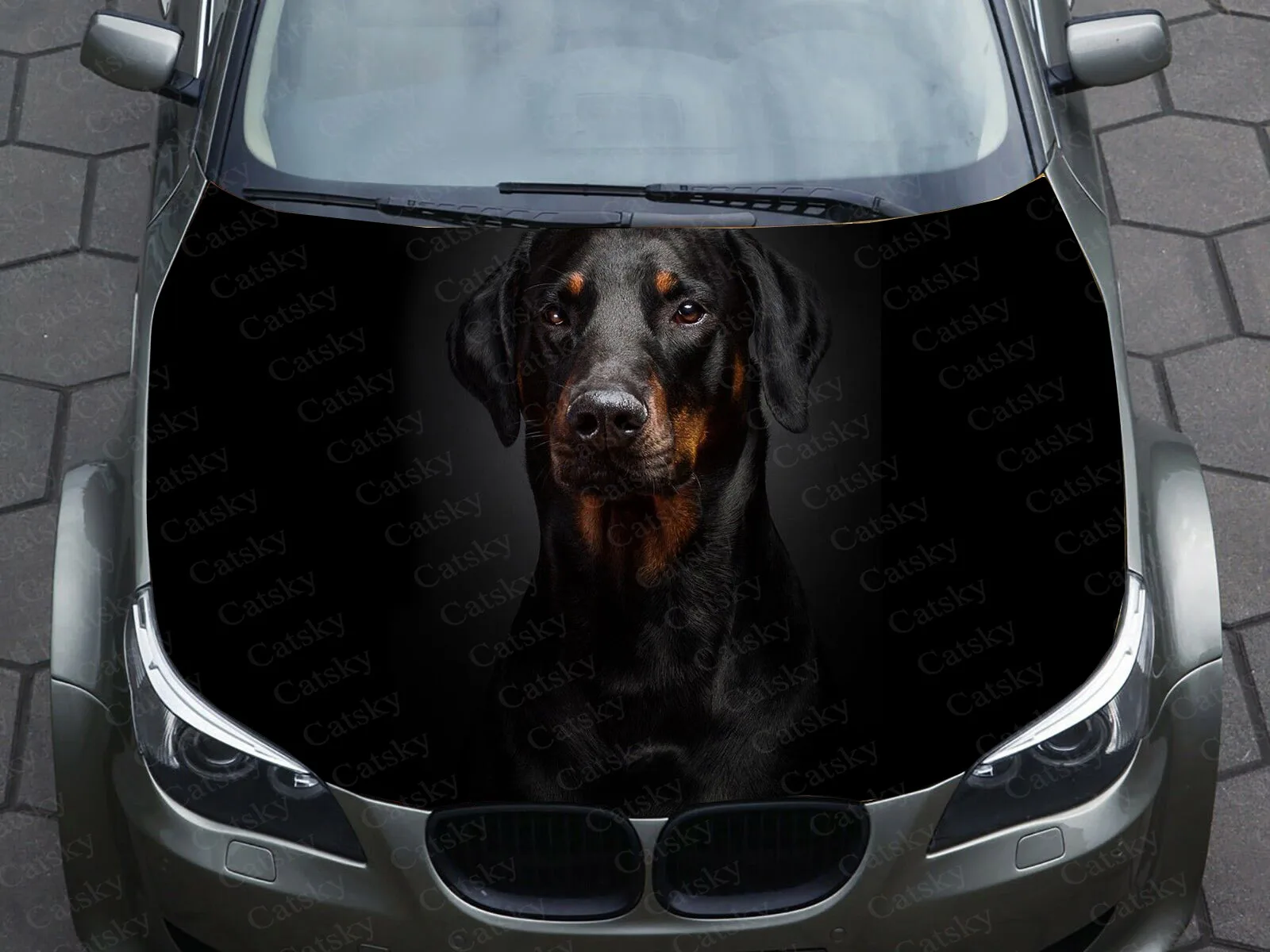 

Такса Doberman собака автомобиль наклейка графика Виниловая Наклейка Обложка узор Упаковка Наклейка пользовательский дизайн DIY капот двигатель наклейка