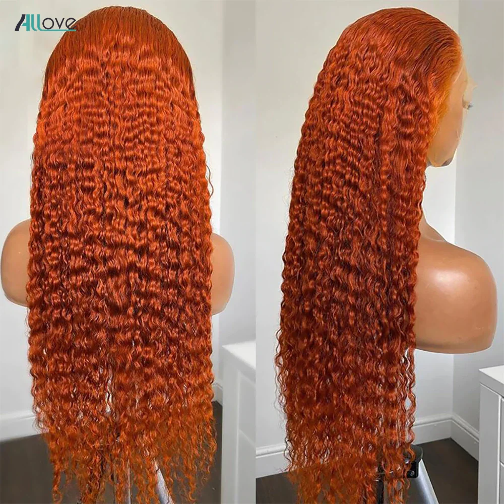 Human Hair Wig Human Hair Wigs 30 Inch Ginger Lace Front Wig Human Hair 13x4 Lace Frontal Wig Brazilian Remy Curly Human Hair Wigs For Women