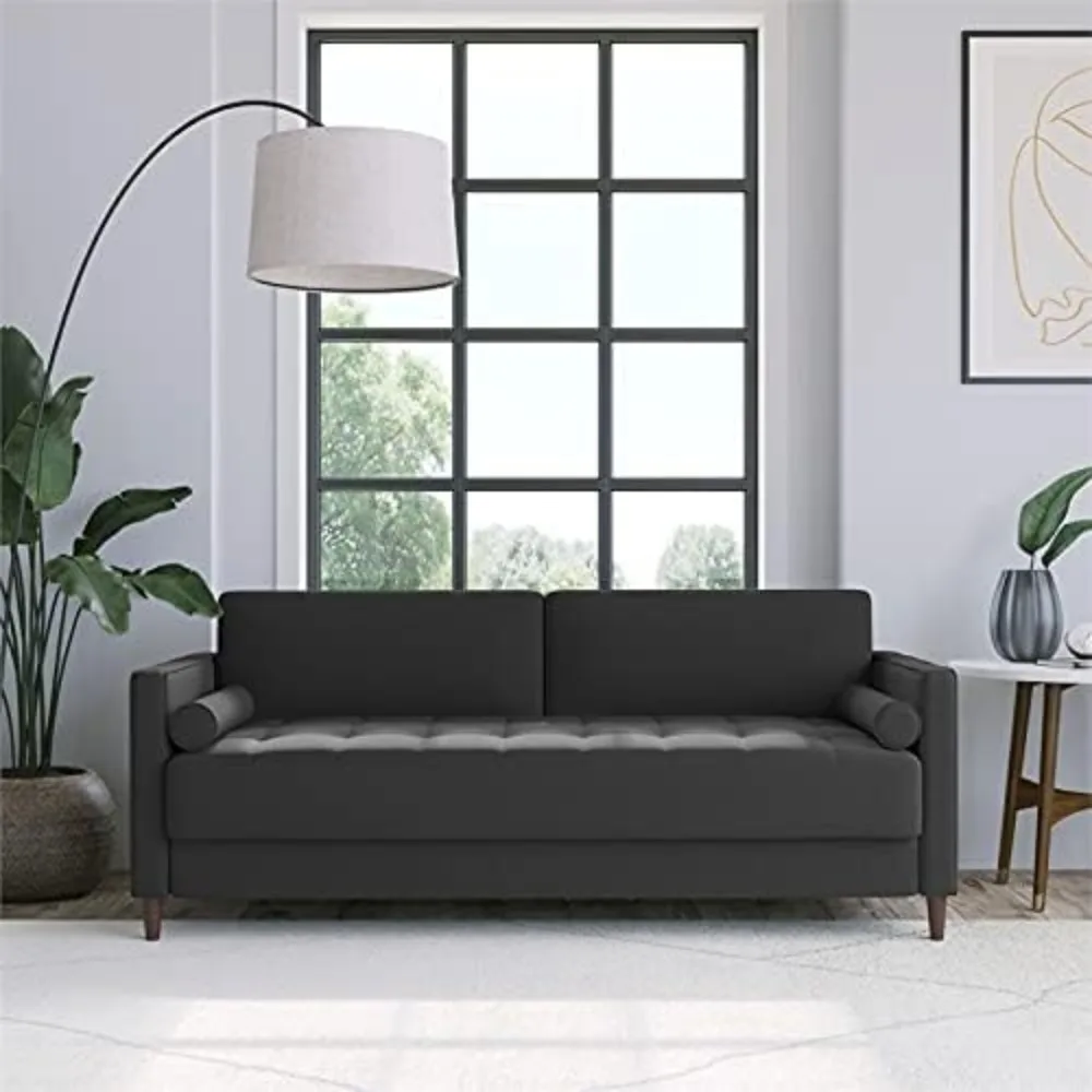 

Sofa Microfiber Heather Grey Furniture Sofa Living Room Sofas Bed Home