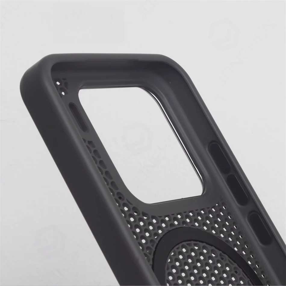 Solid Color Honeycomb Grid Mesh Cooling Non-Slip Silicone Armor Case