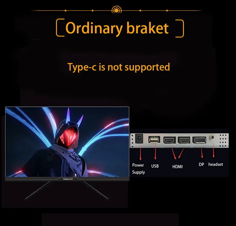 27-дюймовий монітор 2K 165 Гц 144 Гц Ігрові монітори Комп’ютер 1 мс вільного синхронізації Nano IPS Панель Настільний РК-дисплей HDMI DP Type-C