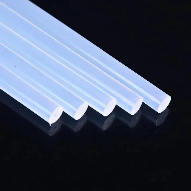 10 шт./набір 7 мм/11 мм x 200 мм прозора клейова паличка Ремісничий інструмент для ручного ремонту Термоплавкі клейові палички для пістолета DIY Art Alloy