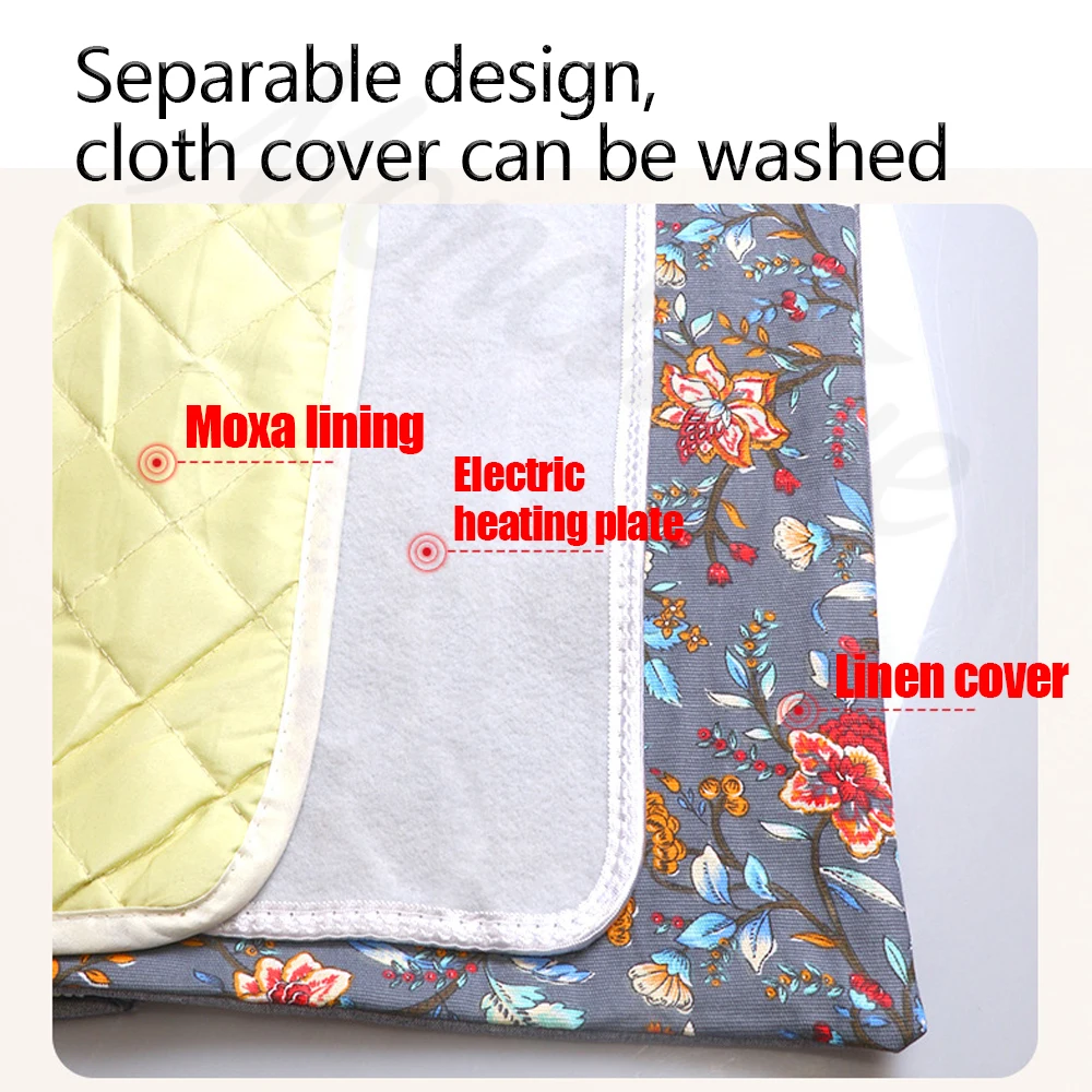 Electric Moxibustion Heating Pads for Back Neck Shoulder Home Sofa Office Desktop Winter Warm Blanket Timing Auto-Off Machine
