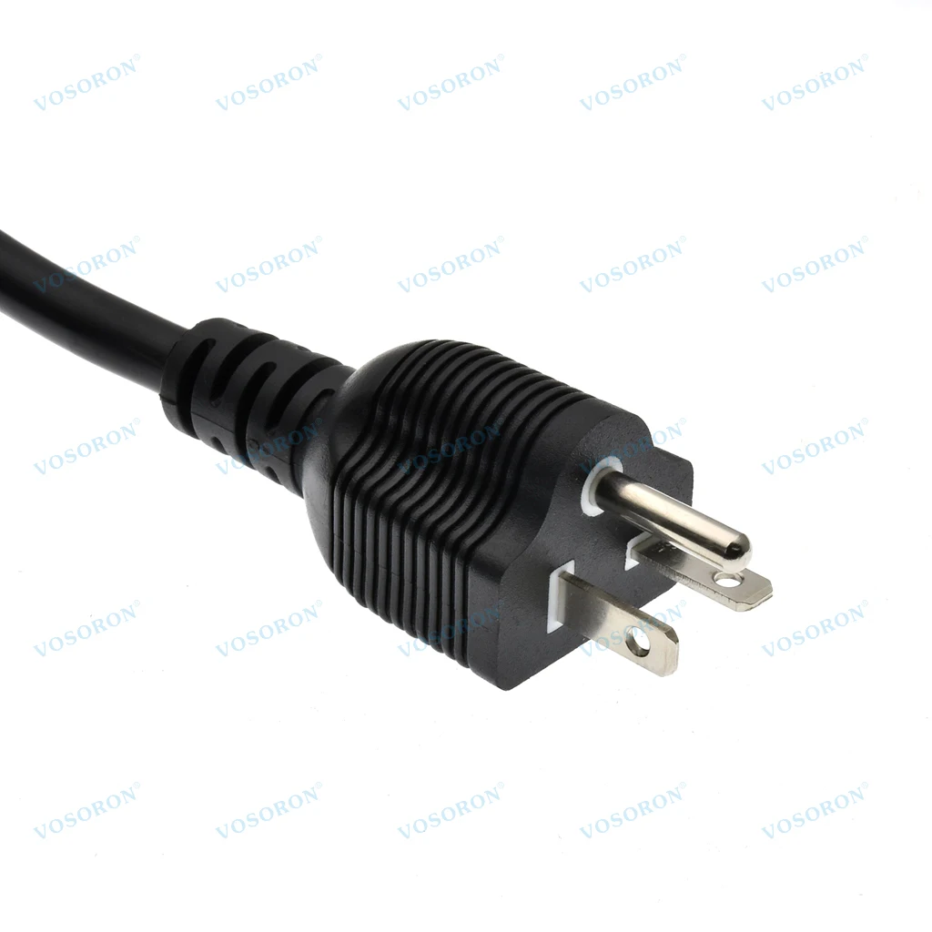 미국 NEMA 6-20P - IEC C13 SJT 전원 코드 20A 125V 미국산 헤비듀티 컴퓨터 연장 케이블 14AWG 전원선 1.8m(6ft)