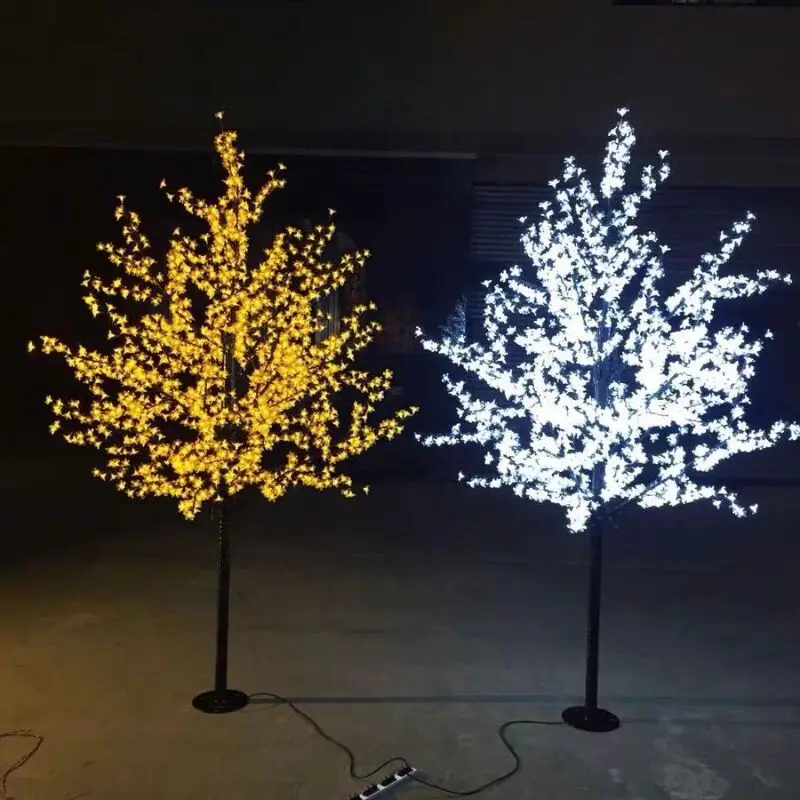 

2M LED Crystal Cherry Blossom Tree Light Christmas New Year Wedding Luminaria Decorative Tree Branches Lamps Indoor Lighting