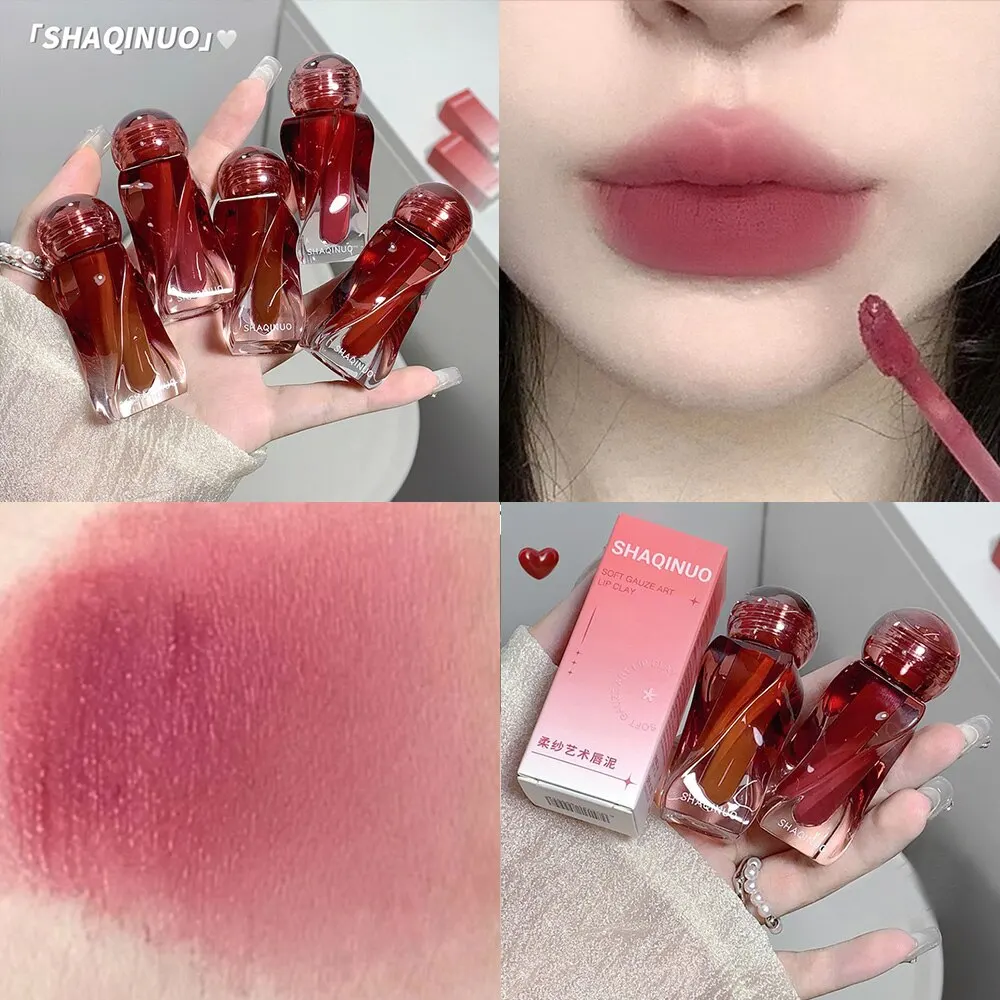 Lip Makeup Artistic Soft Mist Mousse Lip Glaze Velvet Matte Lipstick Holding Not Easy to Sticky Cosmetics