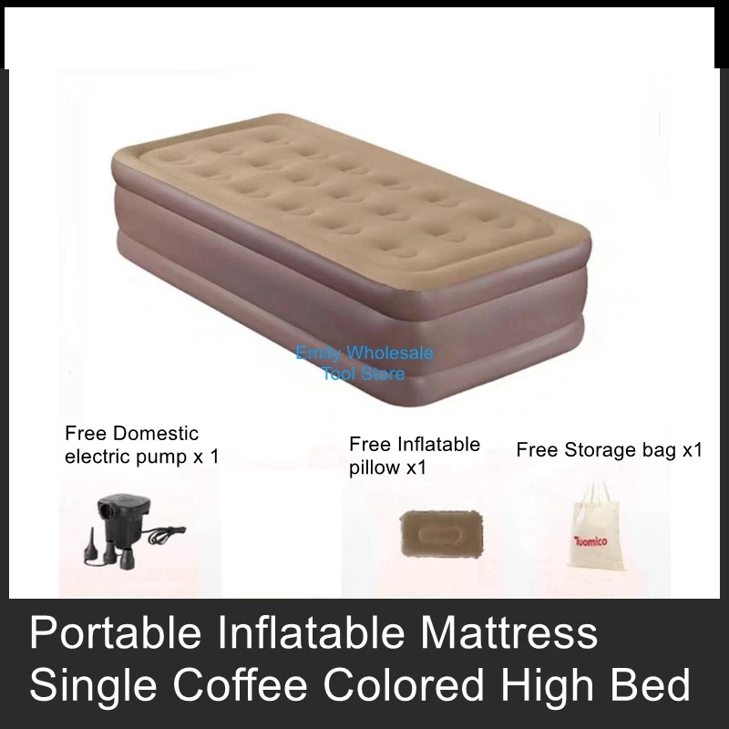 Home Inflatable Mattress Outdoor Air Mattress Single Foldable Inflatable Lazy Bed Inflatable Bed