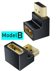90 Degree Angled DisplayPort Adapter - 4K 144Hz Converter (B)