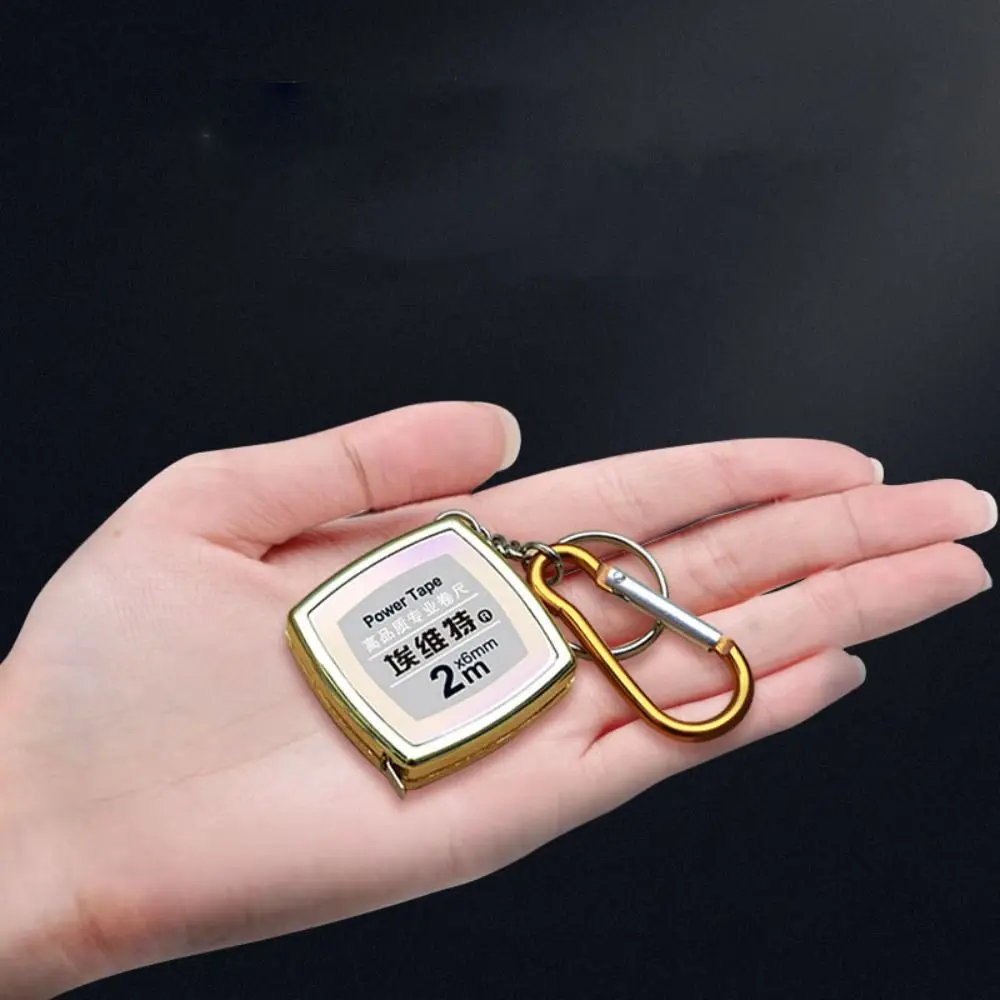 New Hot Easy Retractable Ruler 3 Colors Mini Measure Tape Portable 2m/6.56ft Ruler Tape Measure Tool