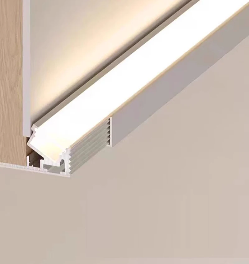 Wall Hidden  Aluminium Profile Gypsum Drywall Embedded LED Ceiling Linear Light Household Indoor Decorative Bar Strip