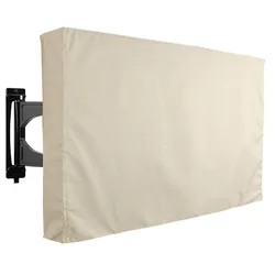 Deluxe Weatherproof & Dust-Proof Outdoor TV Cover - FOR 40-42inch TV (Off-white)