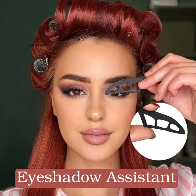 1/2/4Pcs Eye Shadow Template Eyeliner Stencil Tool To Delineate Eyes Easy Drawing Cut Crease Silicone Perfect Eye Makeup Tools