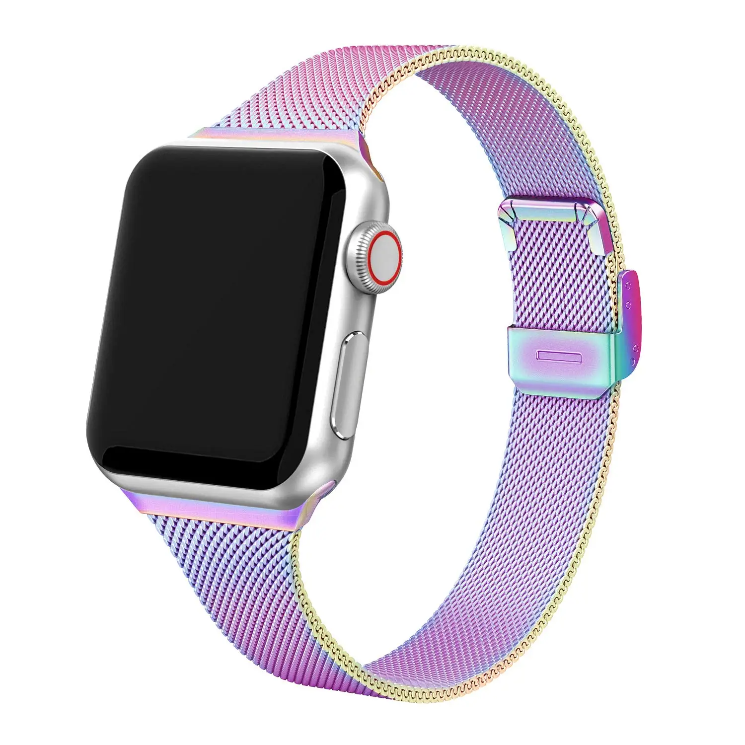 Cinturino Silm Per Cinturino Apple Watch 40Mm 44Mm Cinturino Iwatch 38Mm 42Mm Accessori Bracciale Milanese Meel Apple Watch Serie 3 4 5 6 Se