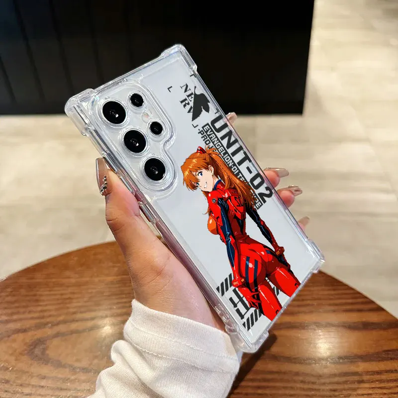 Anime Ayanami Rei Asuka Langley Clear Soft Phone Case
